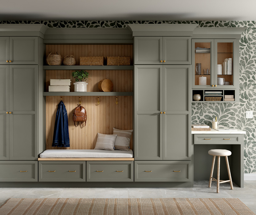 Built-in mudroom cabinetry